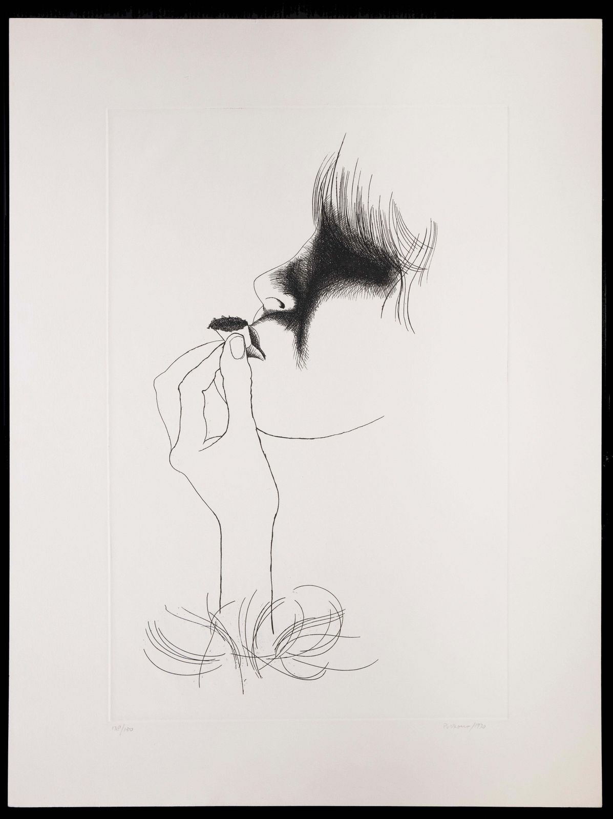 Giacomo Porzanomarijuana   Etching By Giacomo Porzano   1970 Ca.1970