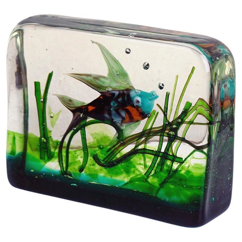 Murano Glass Aquarium By Riccardo Licata For Gino Cenedese, Italy 1960s