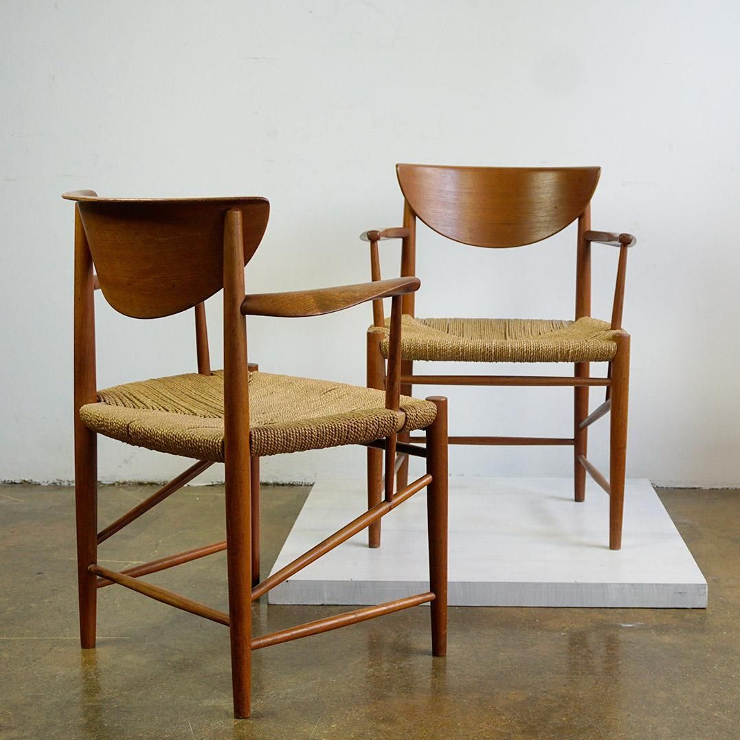 Pair Of Teak Armchair Mod. 317 By Peter Hvidt For Soborg Mobler Denmark photo furniture
