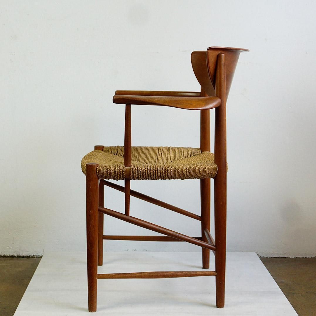 Pair Of Teak Armchair Mod. 317 By Peter Hvidt For Soborg Mobler Denmark photo vinterior