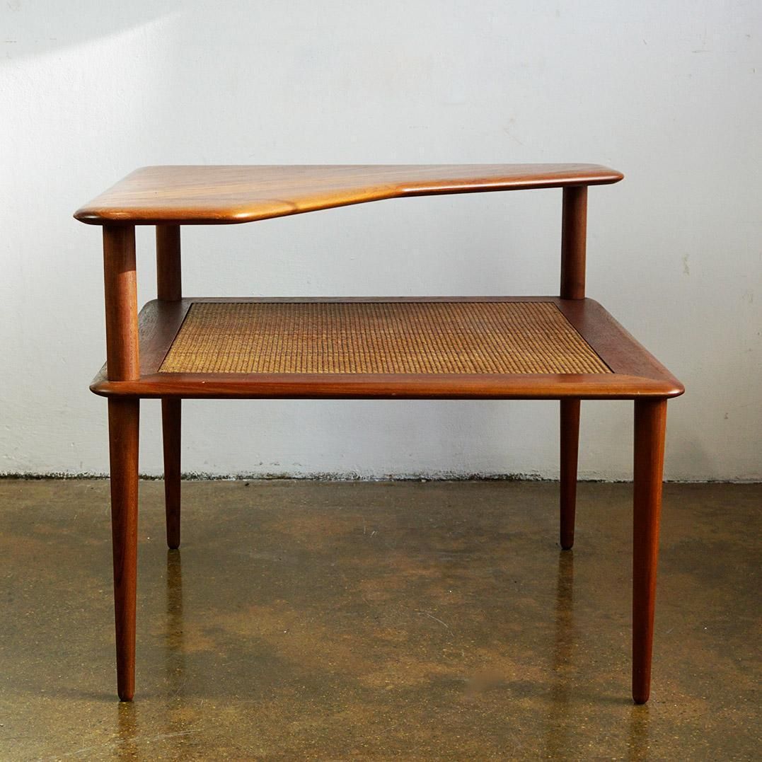 Scandinavian Modern Teak Side Table Minerva By Peter Hvidt For Soborg Mobler photo furniture