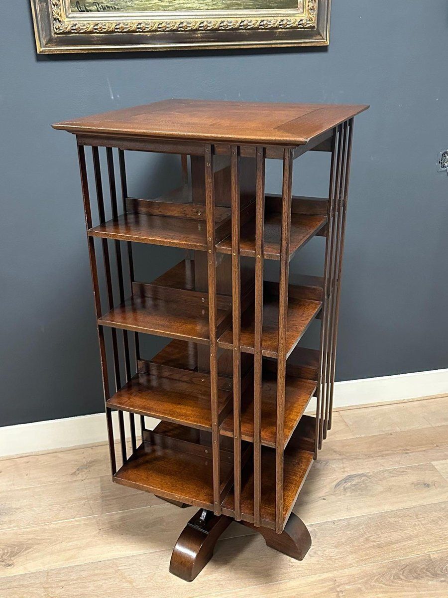 Antique Revolving Bookcase, 1890s