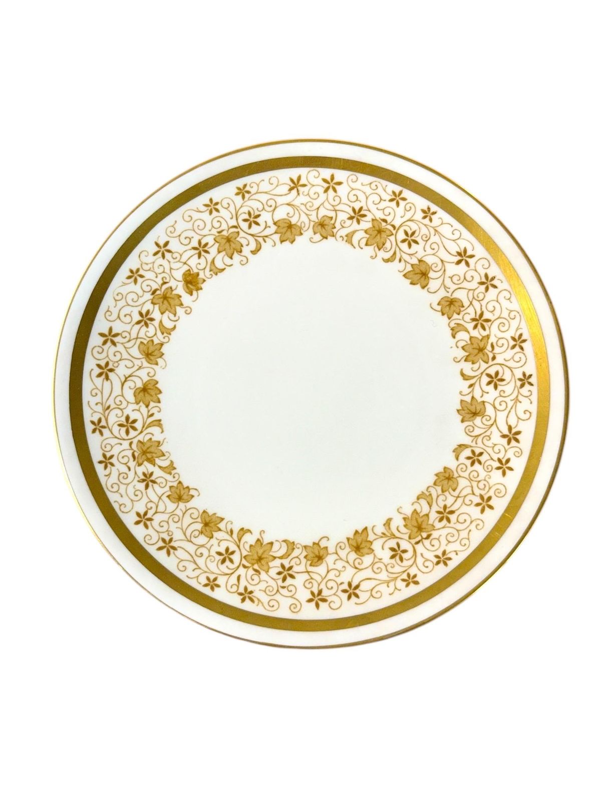 44 Piece Royal Tuscan Gold And White Bone China Coffee & Tea Service photo vintage