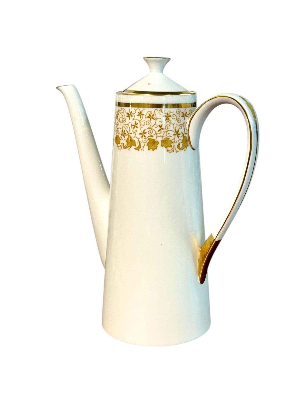 Home Decor 44 Piece Royal Tuscan Gold And White Bone China Coffee & Tea Service photo