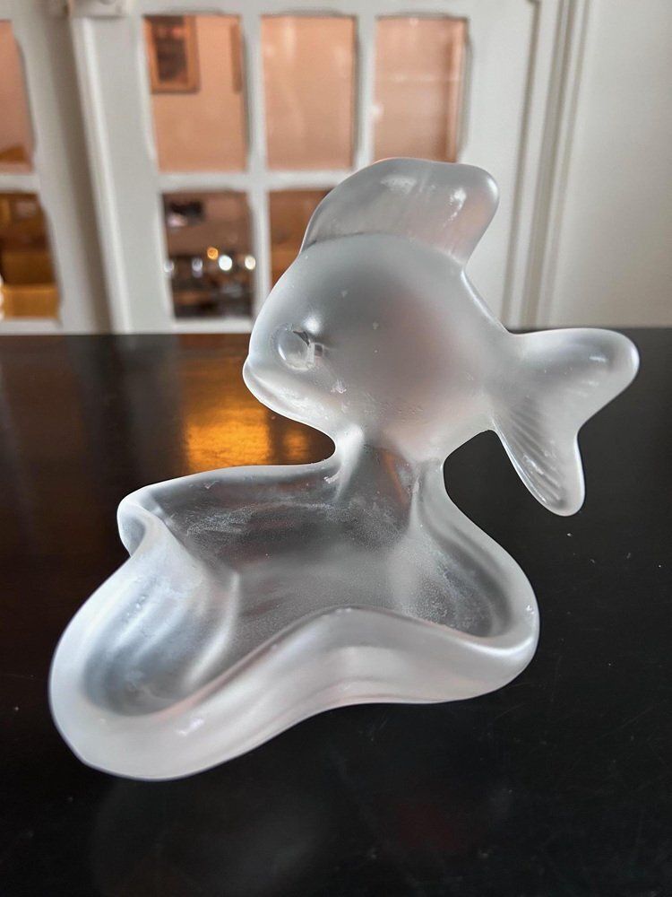Crystal Soap Holder From Cristalleries De Vannes, 1970s photo 115.0