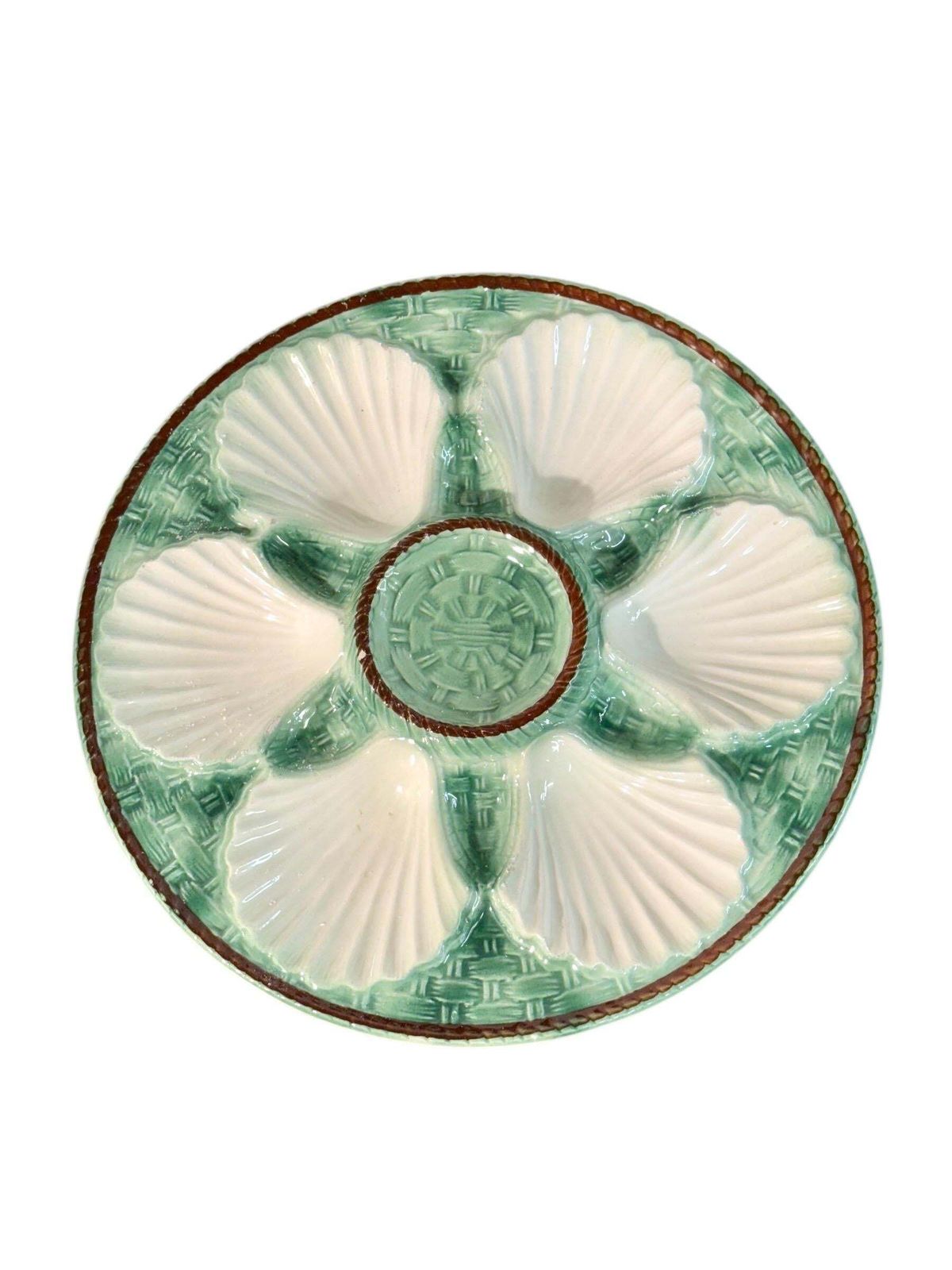 Majolica Oyster Plate Set In The Longchamp Style photo 1088.0