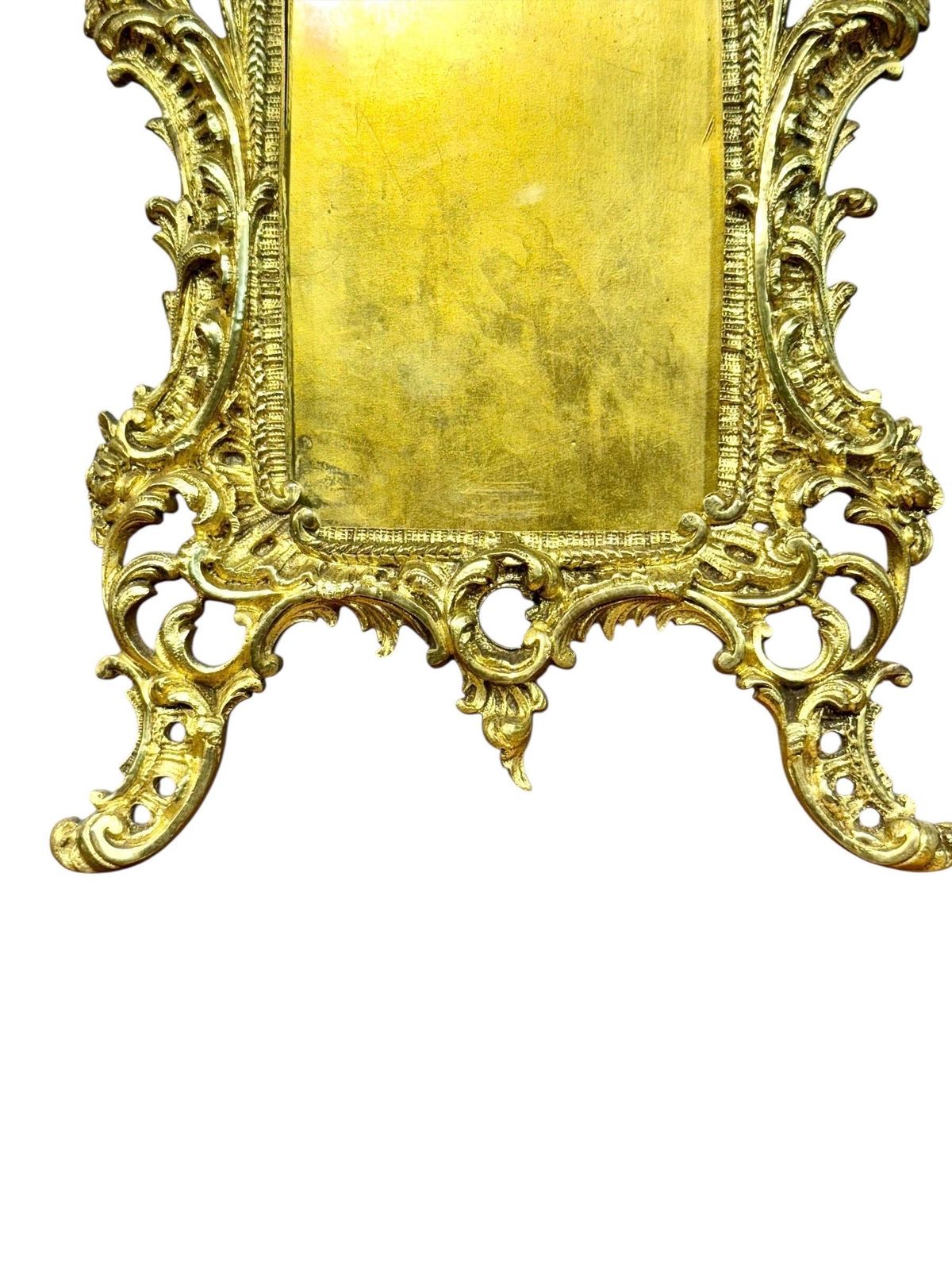 19th Century French Rococo Gilt Bronze Tabletop Frame photo 1142.0
