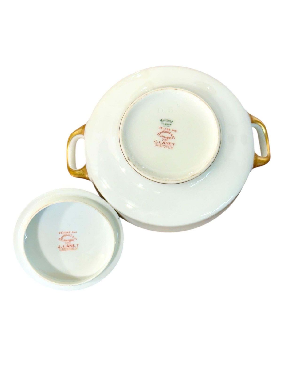photo vinterior Haviland Limoges Tea Set With 24k Gold & Orientalist Frieze, C.1900