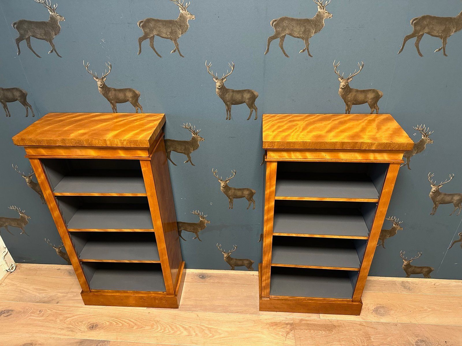Small Antique Open Bookcases, 1890s, Set Of 2 photo Furniture