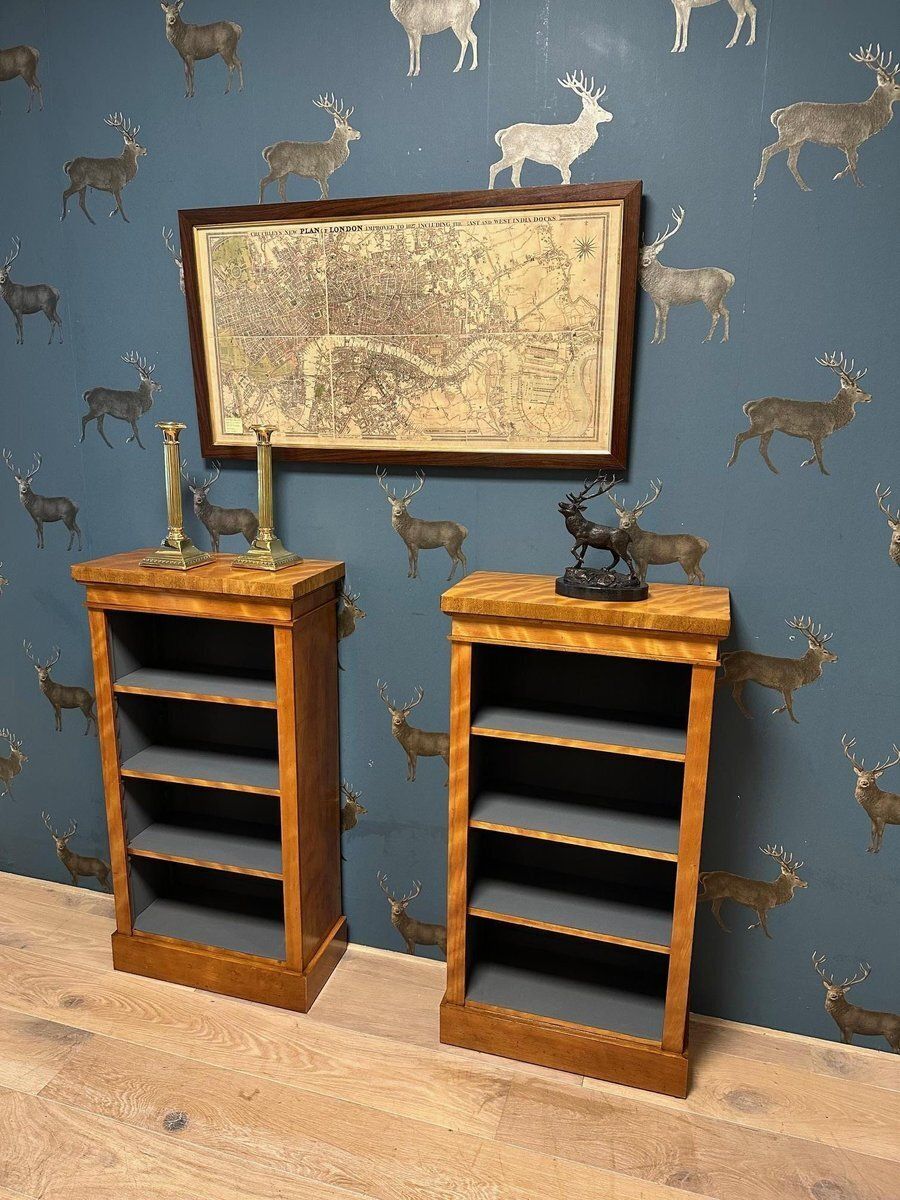 Small Antique Open Bookcases, 1890s, Set Of 2 photo buy