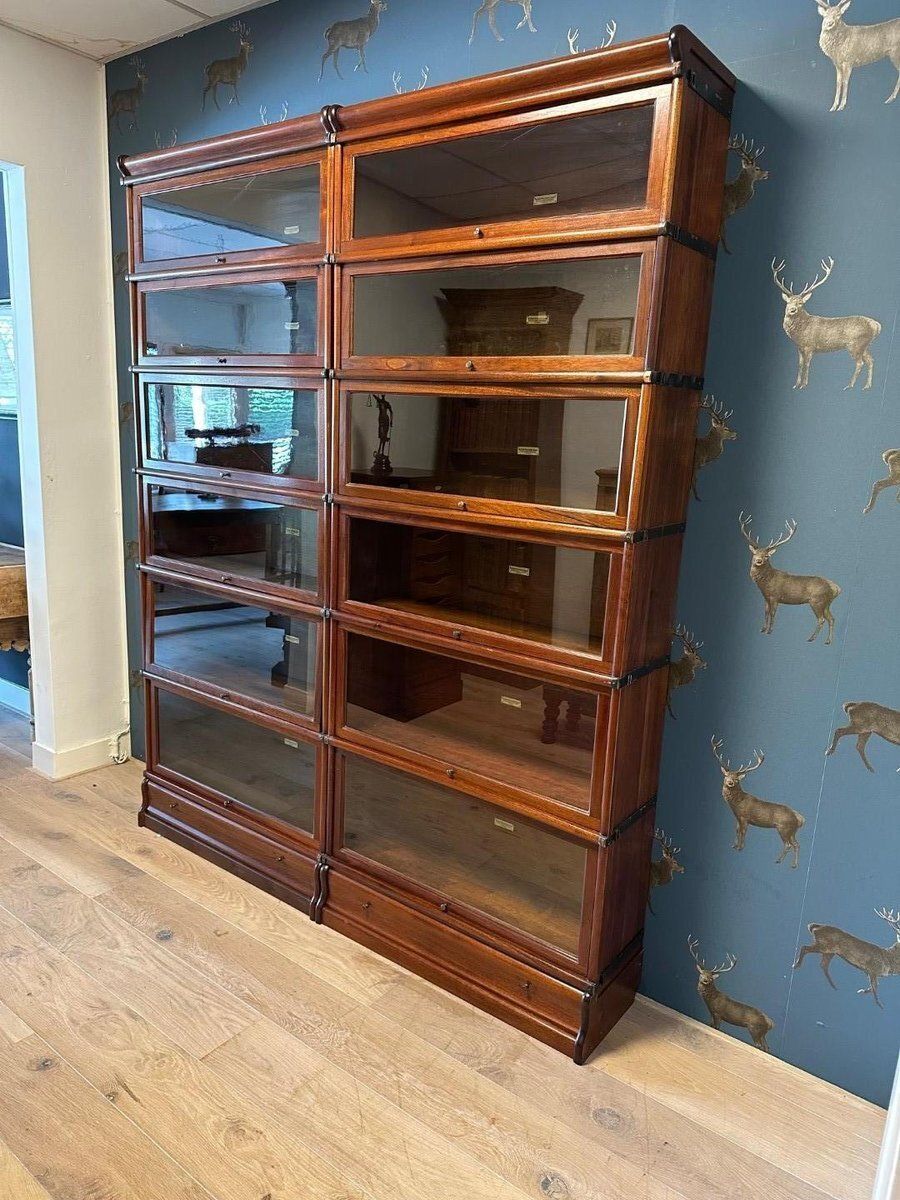 photo for sale Antique Globe Wernicke Bookcase, 1890s, Set Of 12