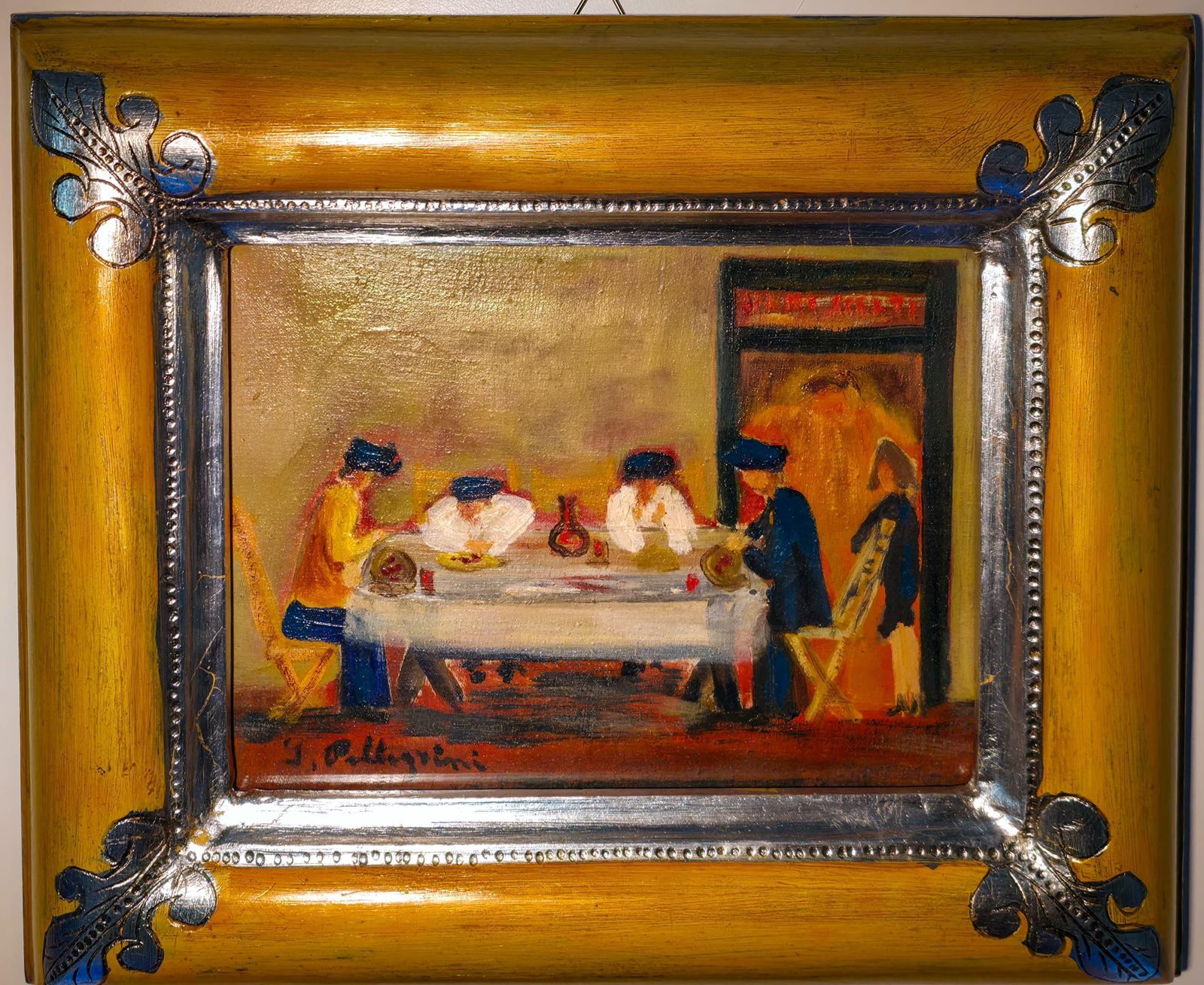 Sirio Pellegriniin The Tavern   Mixed Media By Sirio Pellegrini   19691969