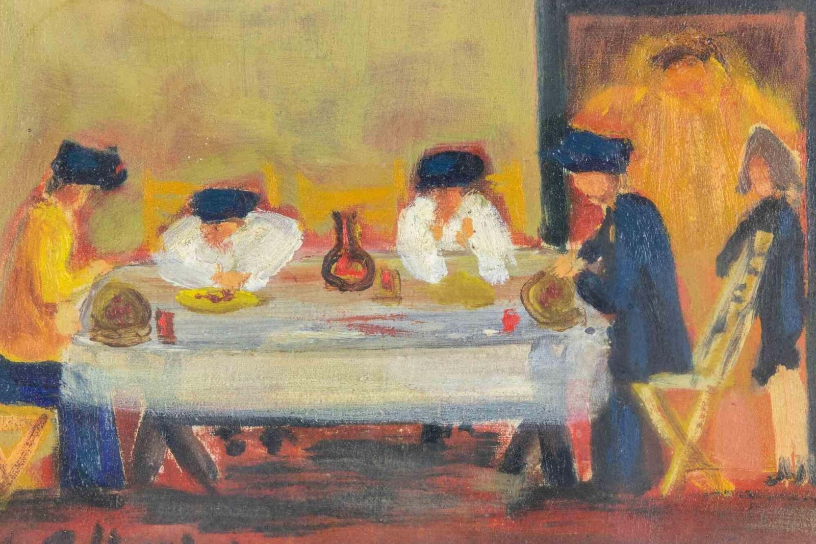 Sirio Pellegriniin The Tavern   Mixed Media By Sirio Pellegrini   19691969 photo furniture