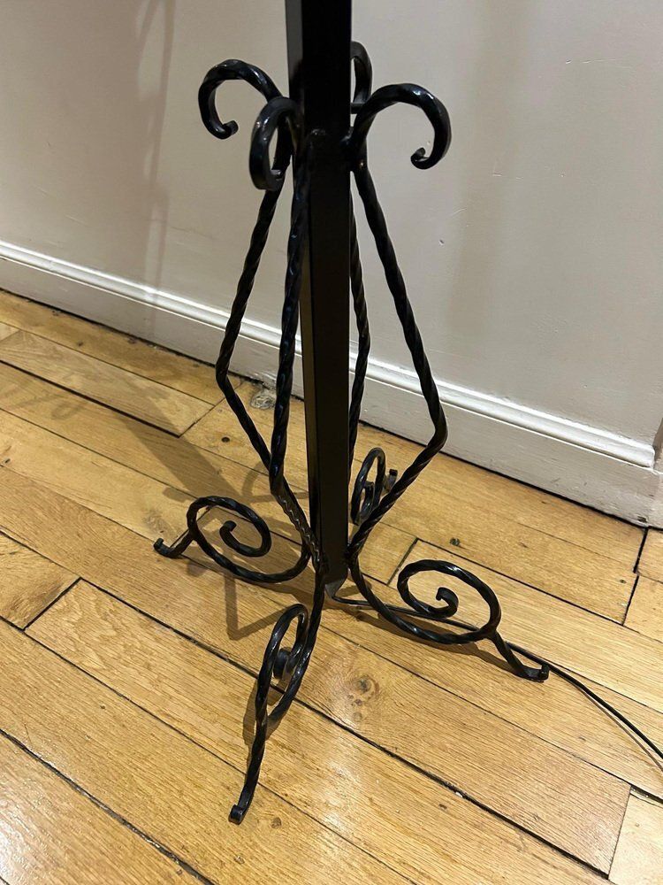 Reverberal Wrought Iron Floor Lamp, 1950s photo buy