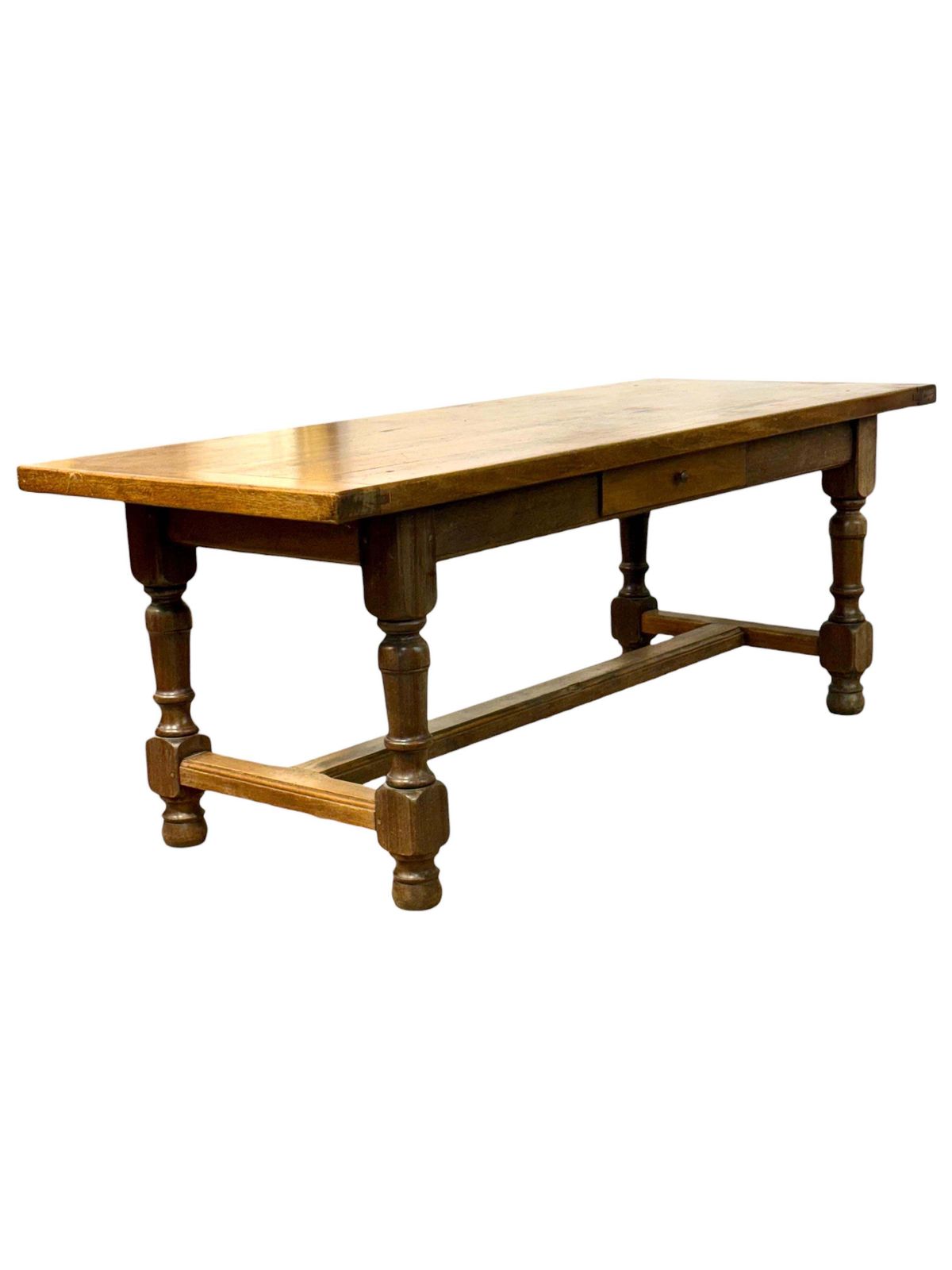 Large 19th Century French Oak Farmhouse Table With Drawer photo 3612.0