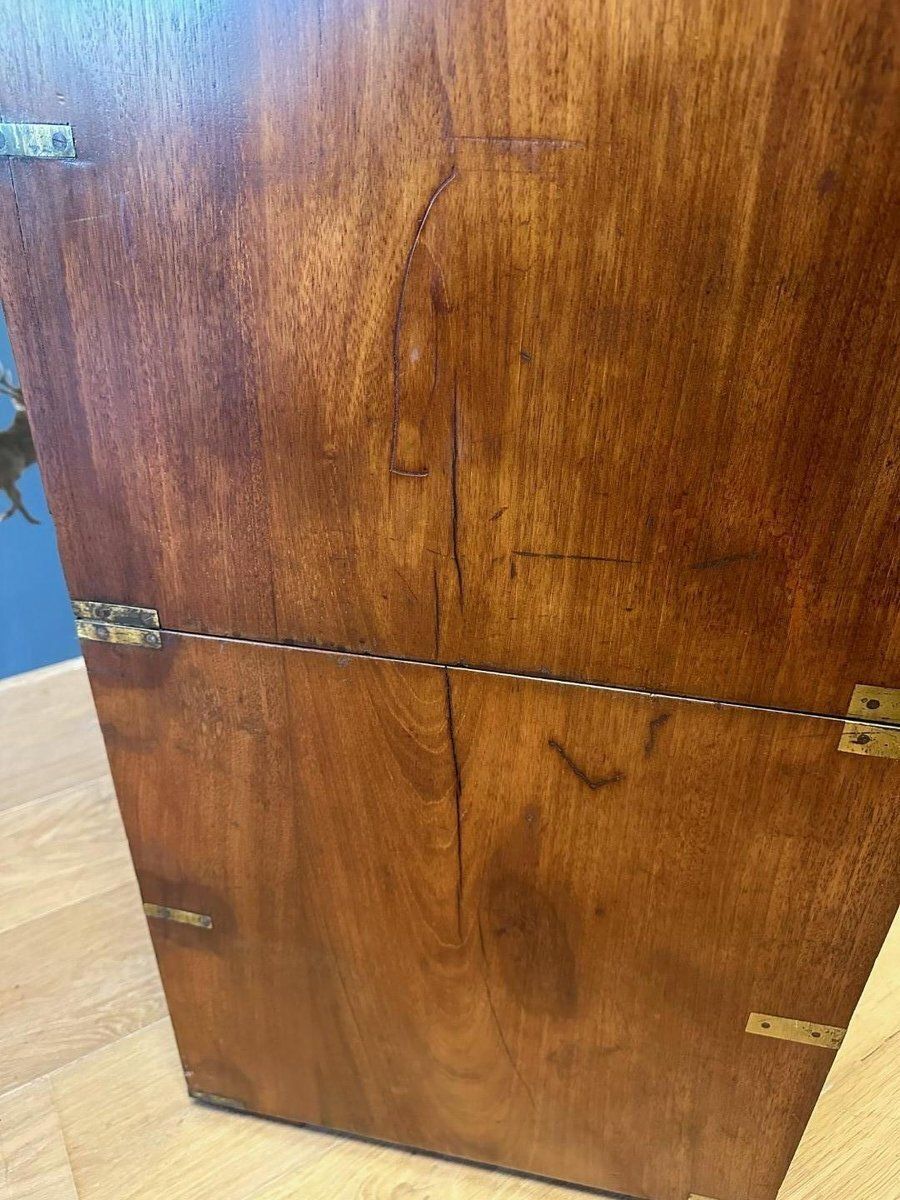 Antique Campaign Chest Of Drawers photo vintage