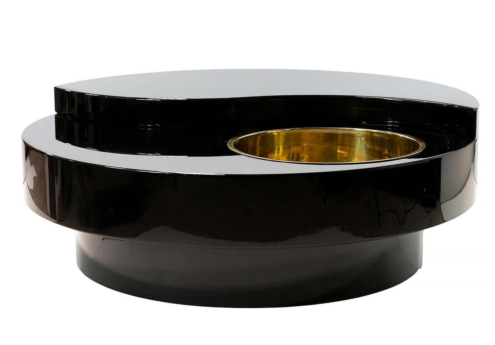 Italian Mid Century Yin Yang Coffee Cocktail Table, Willy Rizzo, Circa 1970 photo Furniture