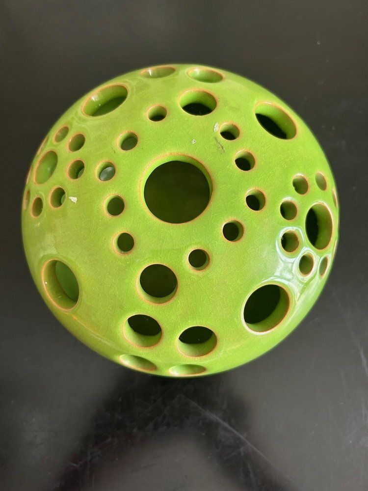 Green Enamelled Terracotta Vase From Paul Badié photo buy