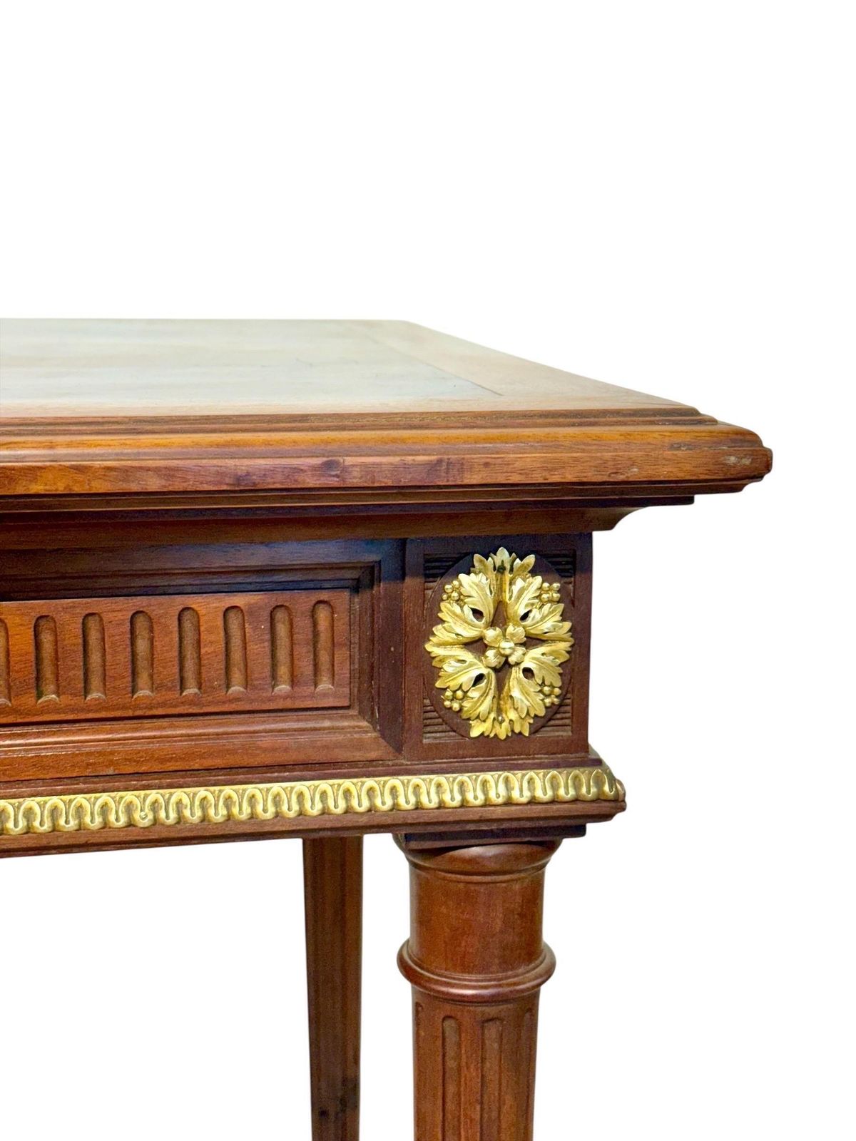 photo for sale Louis XVI Style Writing Table With Gilt Bronze Mounts, 19th Century
