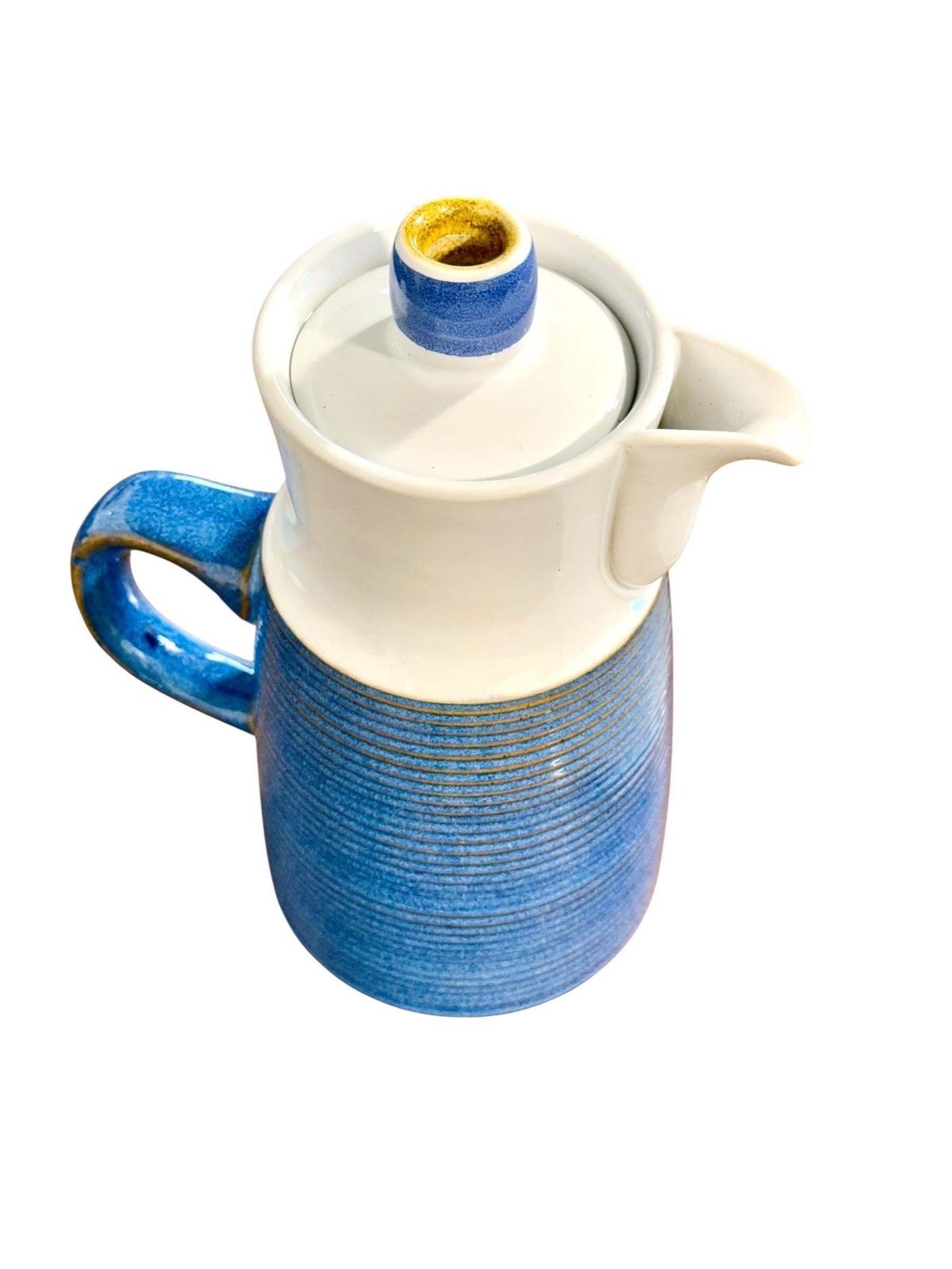 Denby England, Blue And White Coffee Set, Mid 20th Century photo Home Decor