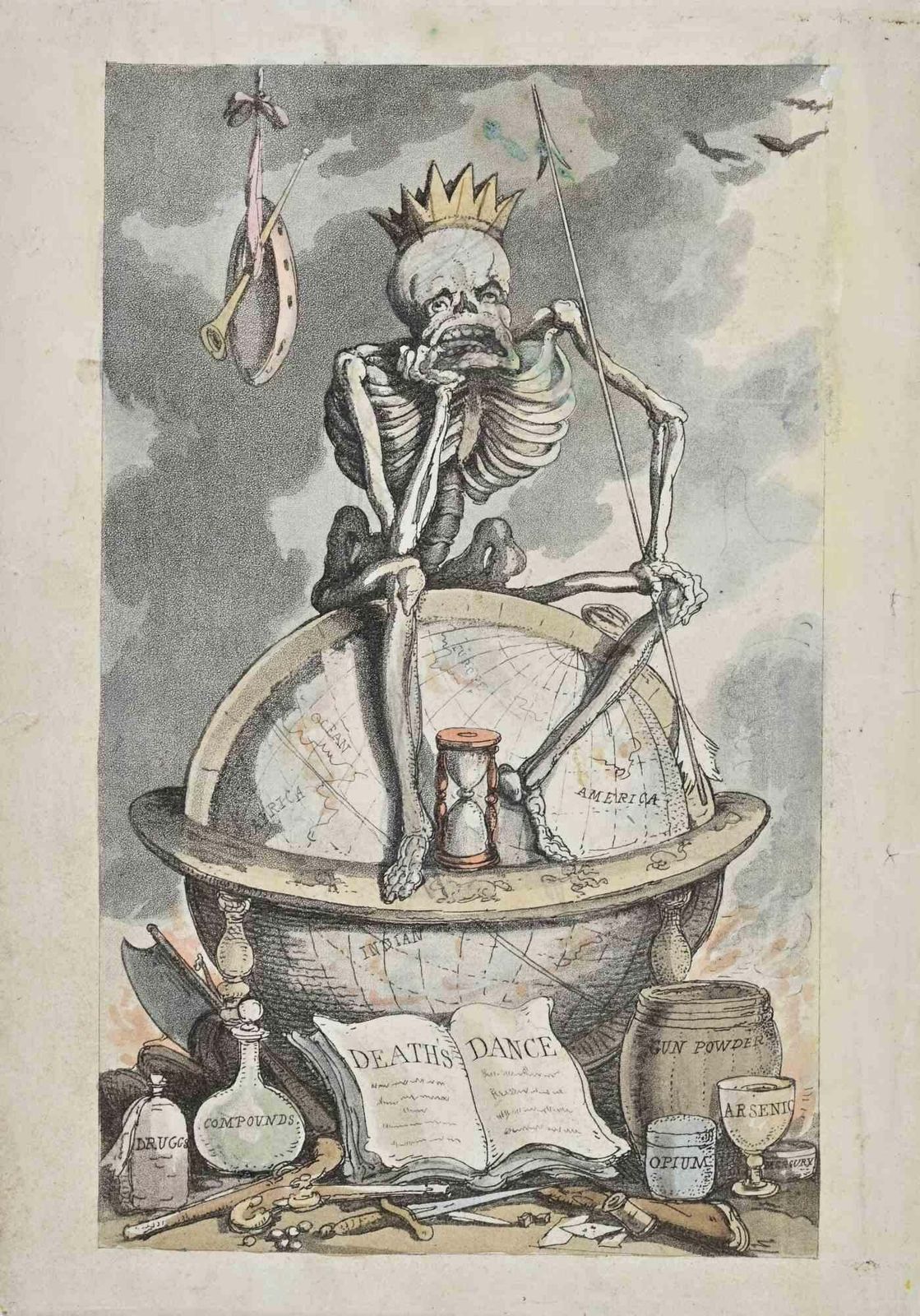 Thomas Rowlandsondance Of Death   Etching By Thomas Rowlandson   1810s1810s
