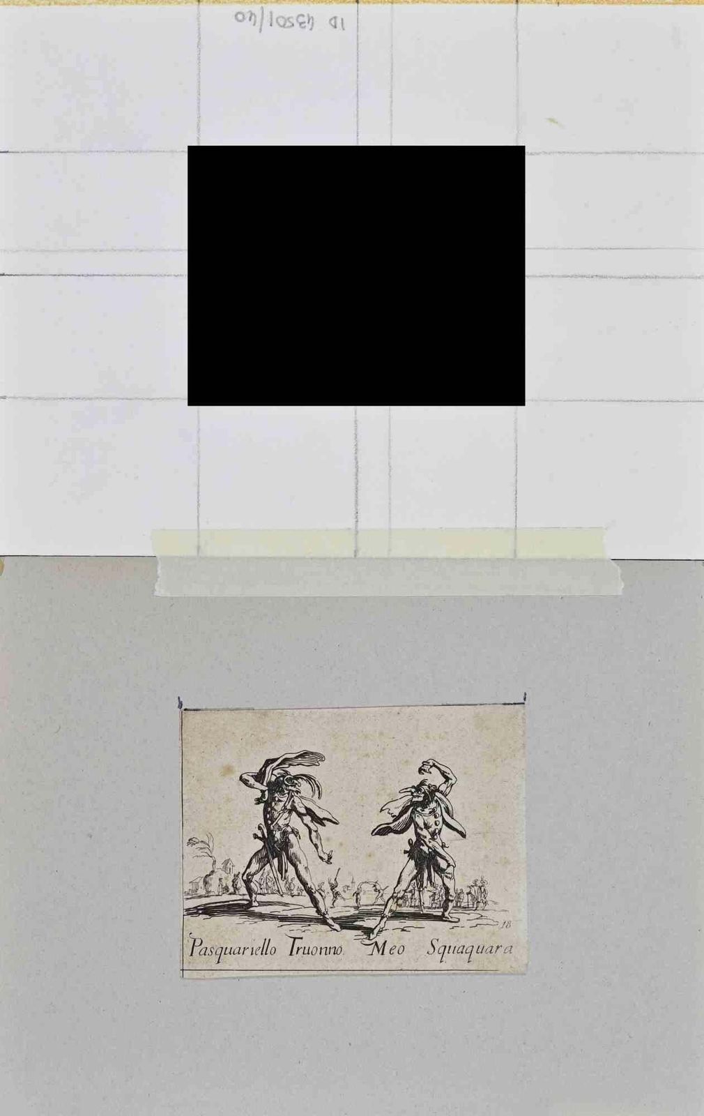 Jacques Callotpasquariello Truonno And Meo Squaquara   Etching By Jacques Callot   1621/221621/22 photo furniture