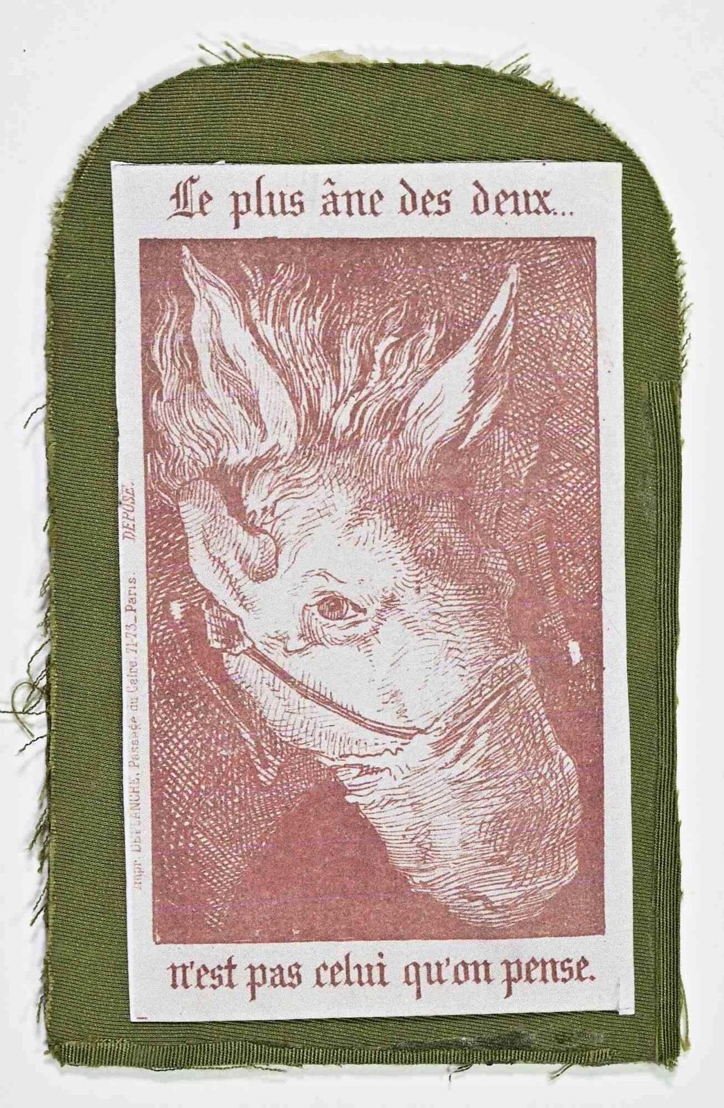 Unknownle Plus âne Des Deux N’est Pas Celui Qu’on Pense   Woodcut   Early 17th Centuryearly 17th Century