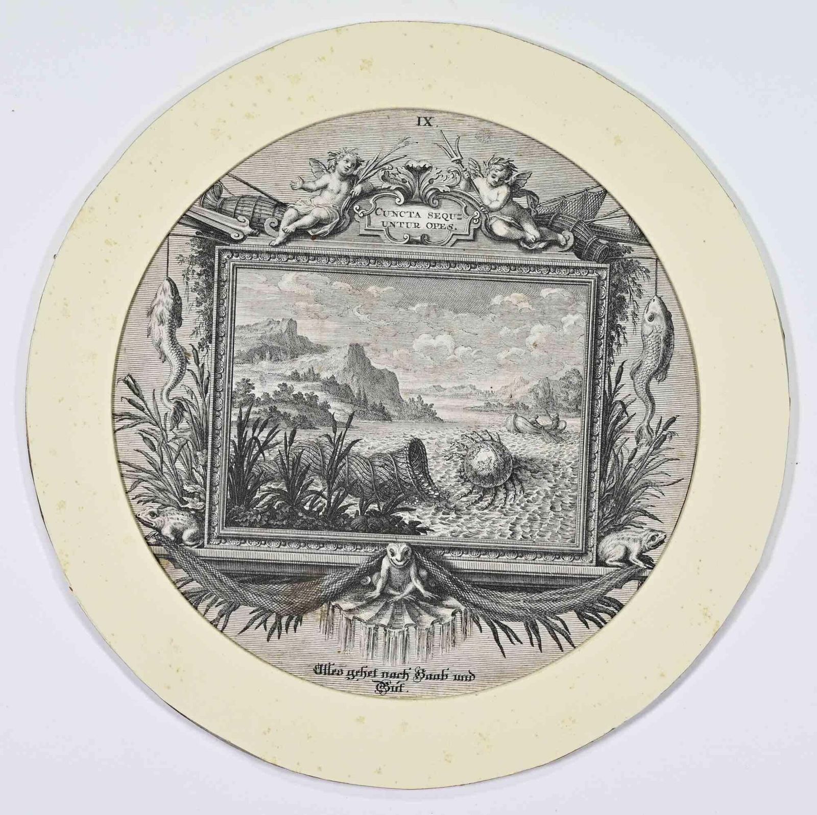 Unknowncuncta Sequuntur Opes   Etching By Otto Van Veen   Early 17th Centuryearly 17th Century