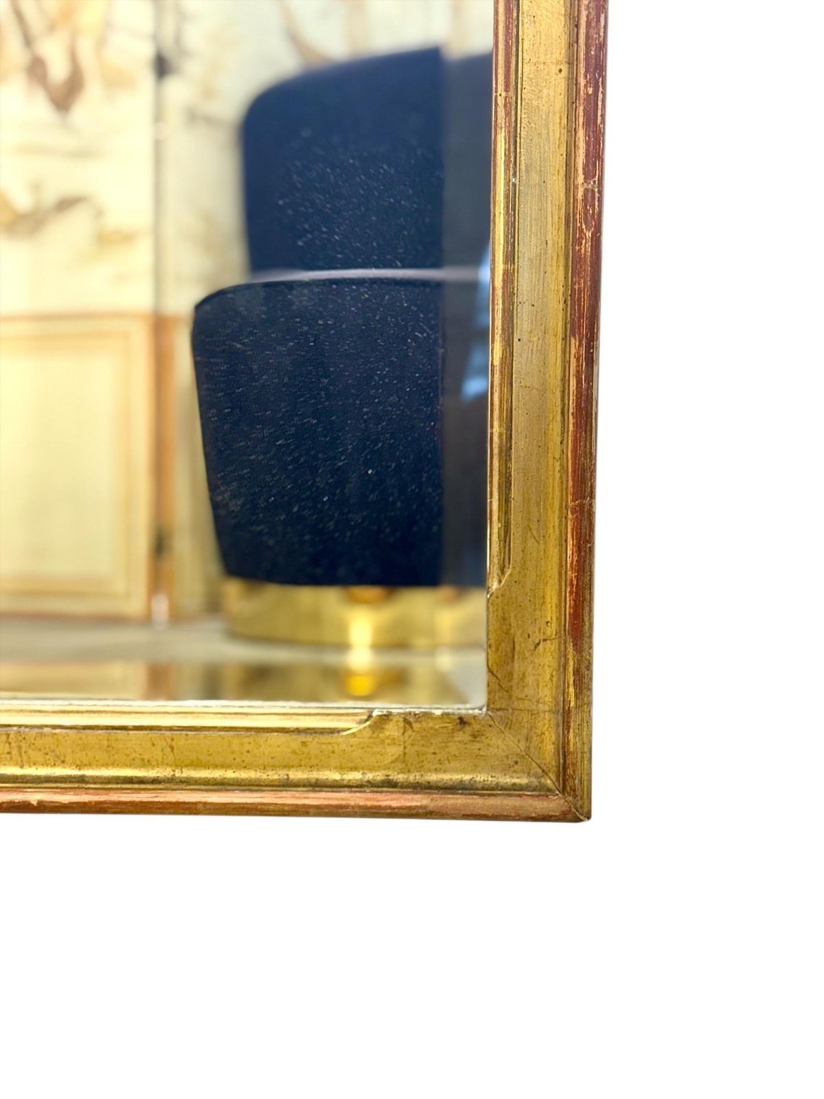 Late 19th Century Giltwood Mirror With Beveled Mercury Glass photo buy