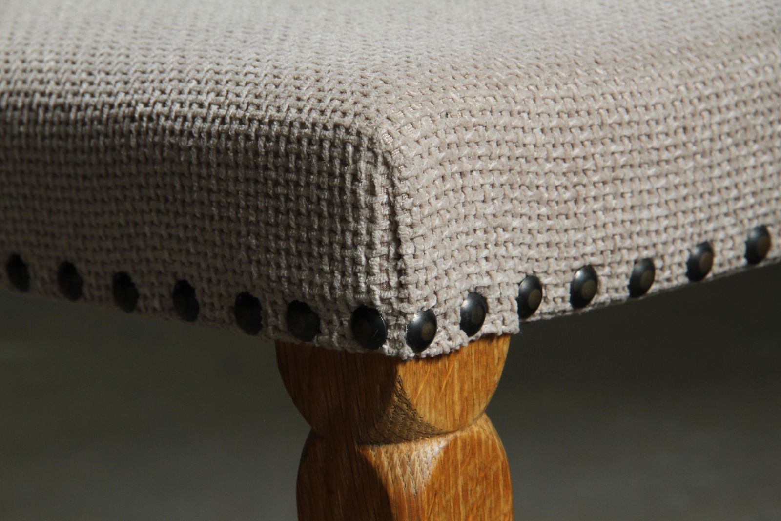 photo vintage Set Of Six Vintage Danish Oak Dining Chairs, Henning Kjærnulf Style, 1960s