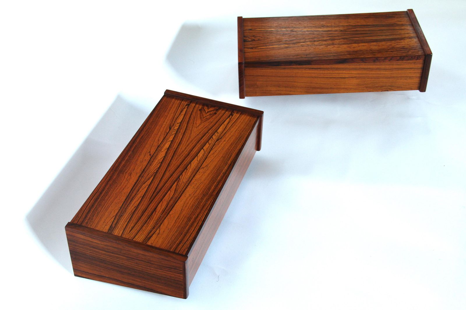 Vintage Rosewood Floating Bedside Tables. Set Of Two. 1960s photo Furniture