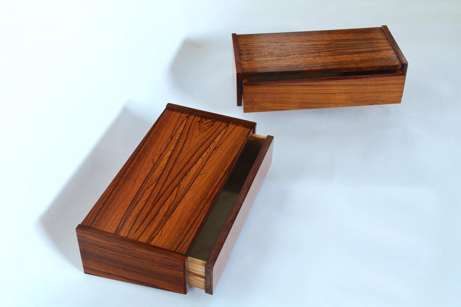 Vintage Rosewood Floating Bedside Tables. Set Of Two. 1960s photo 2053.0