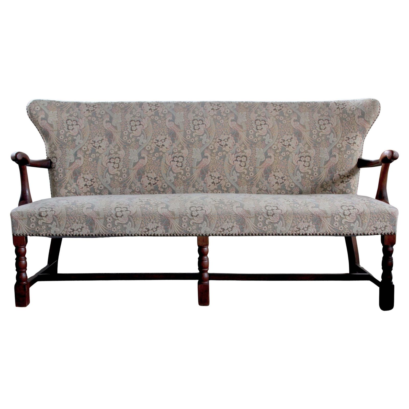 Vintage Danish Art Deco Sofa In Oak   1940s