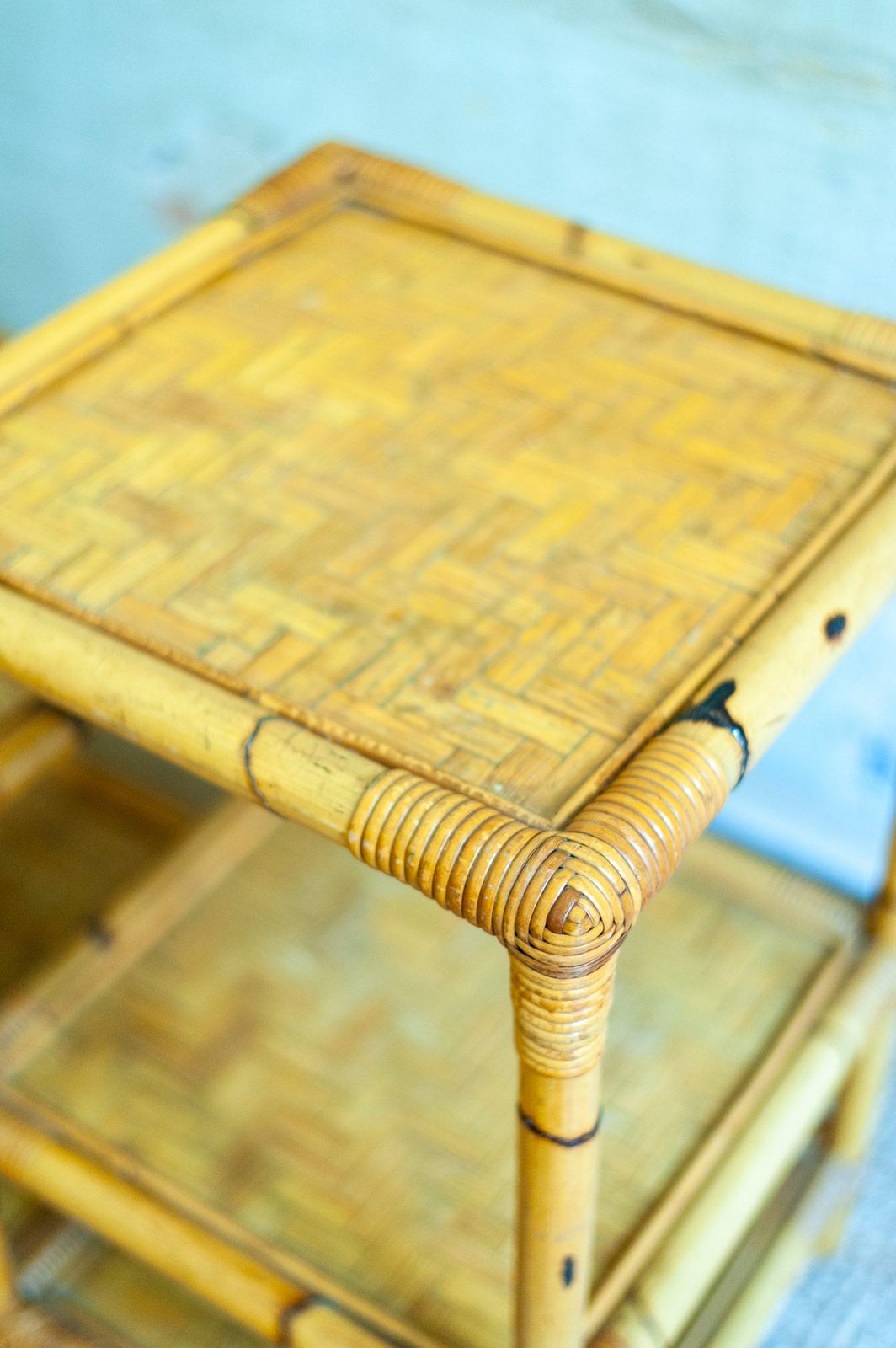 Bamboo Bookshelf – 1970s photo vinterior
