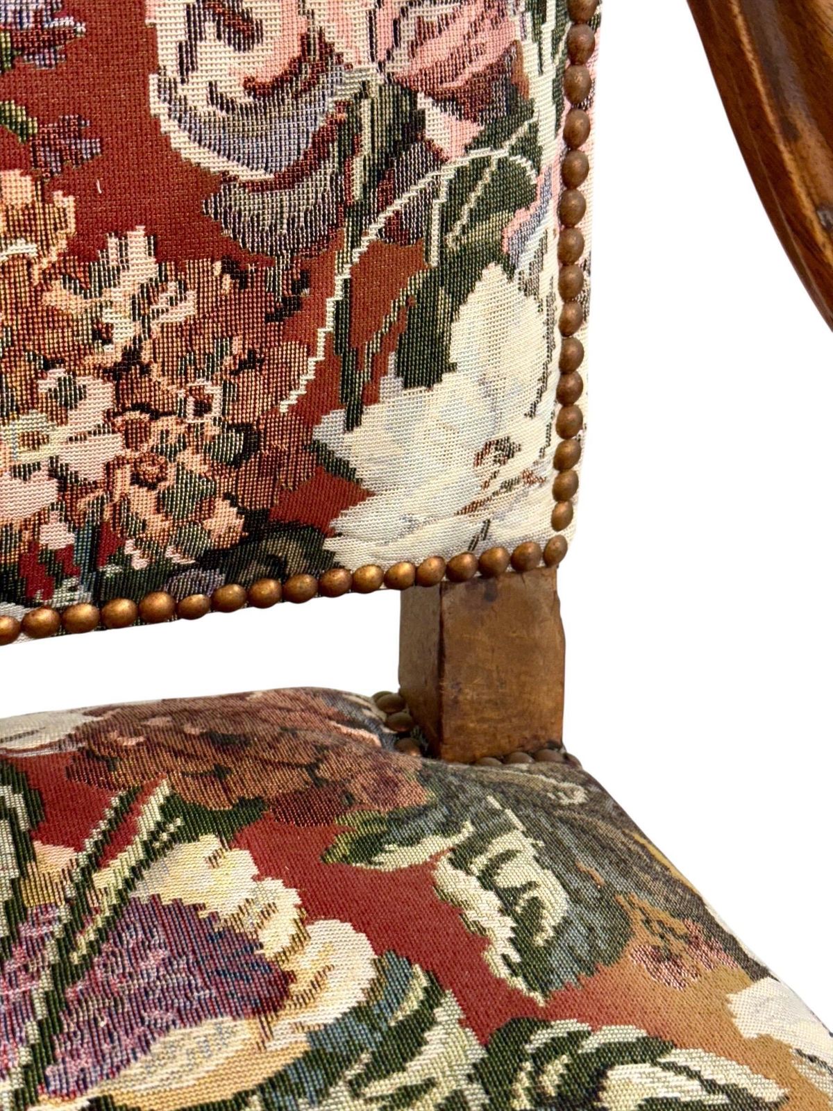 19th Century Louis XV Style Walnut Armchair photo vintage