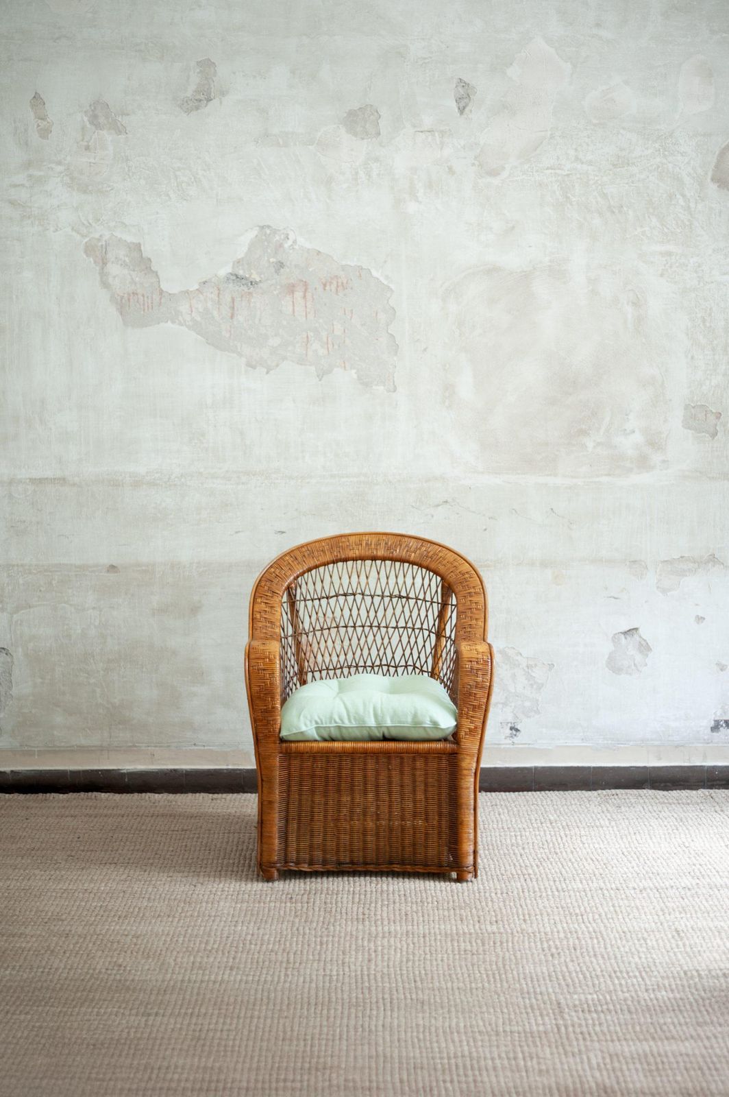 Set Of Four Bamboo Armchairs – 1970s photo furniture