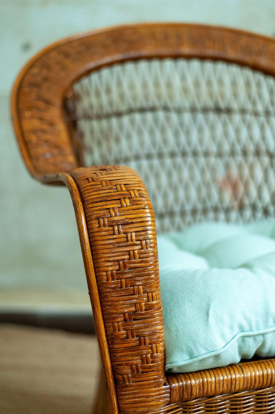 Set Of Four Bamboo Armchairs – 1970s photo buy