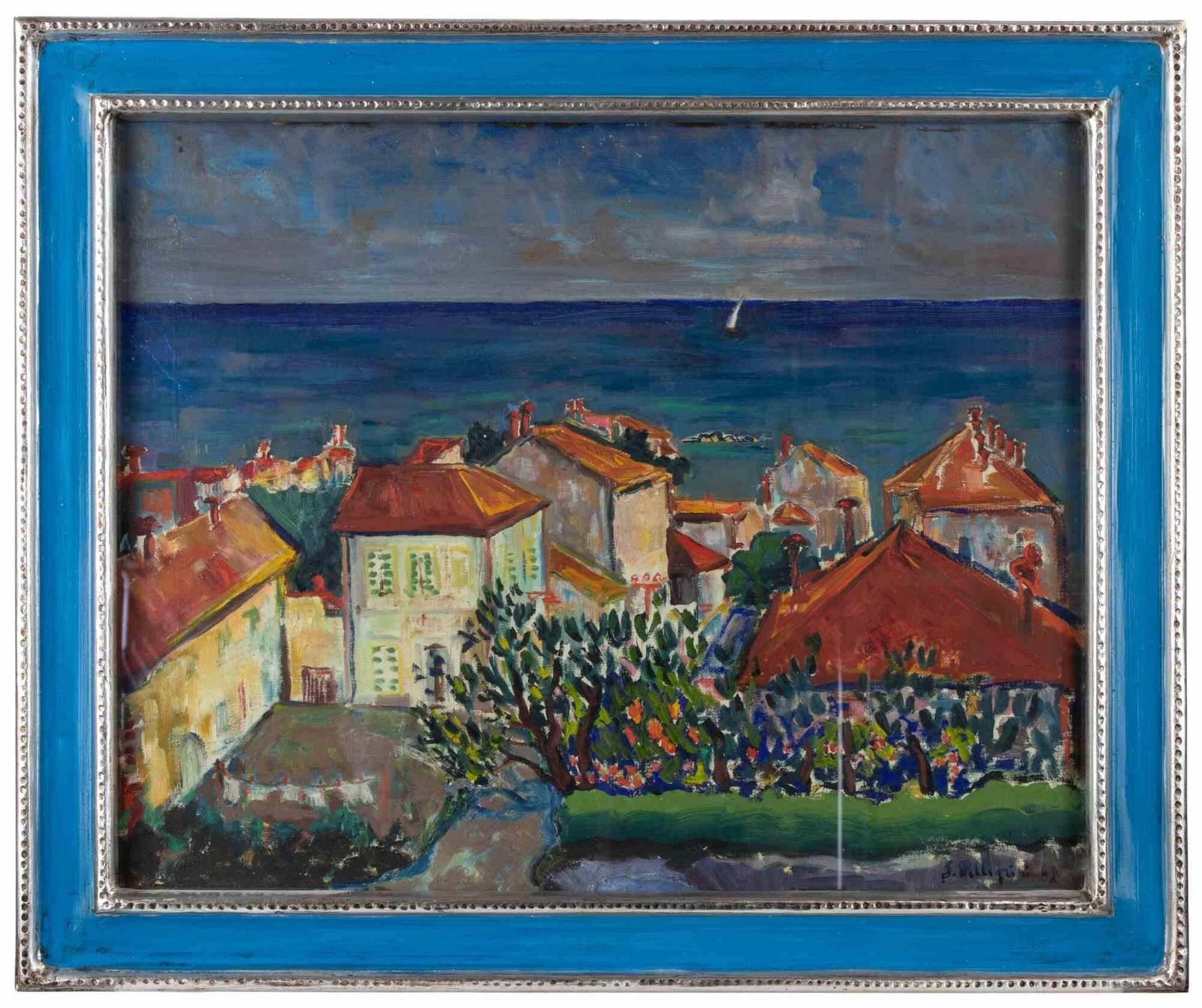 Sirio Pellegrinilandscape In Falconara   Paint By Sirio Pellegrini   19681968