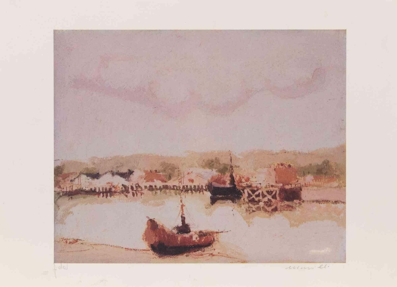 Franco Marzillilandscape   Lithograph By Franco Marzilli   1990s1990s