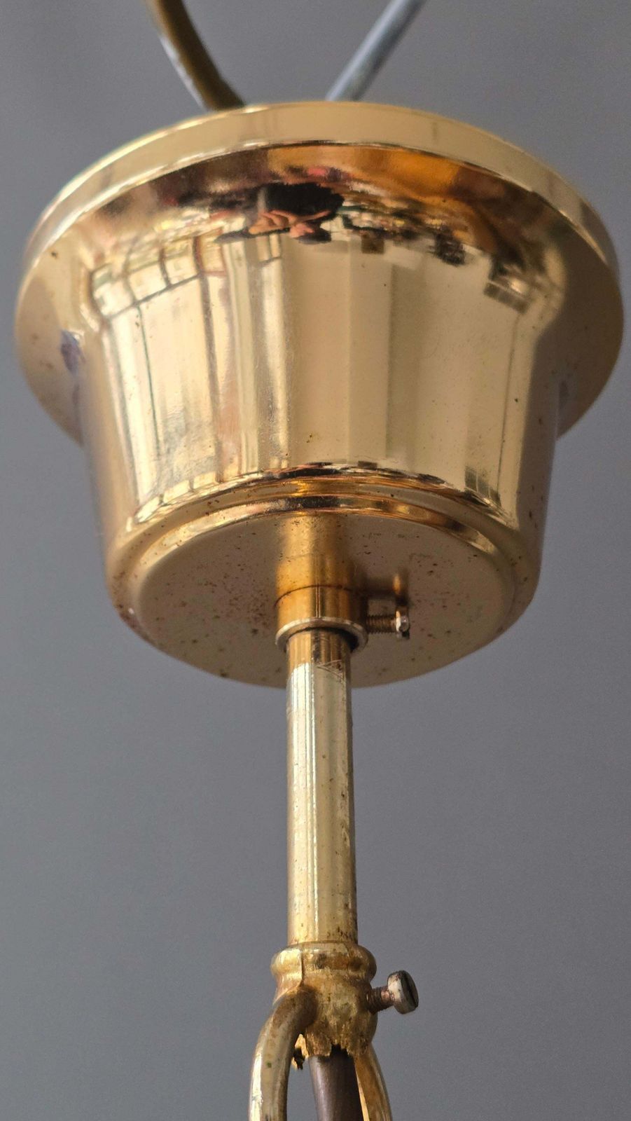 Italian Lotus Chandelier In Brass And Amber Murano Glass, Mid 20th Century photo buy