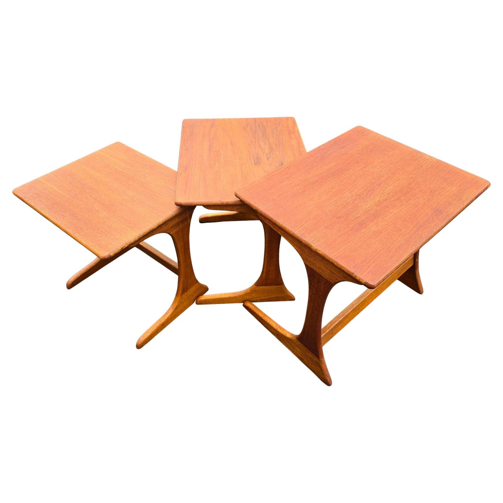 Scandinavian Teak Nesting Tables, Set Of Three, 1950s–1960s photo furniture