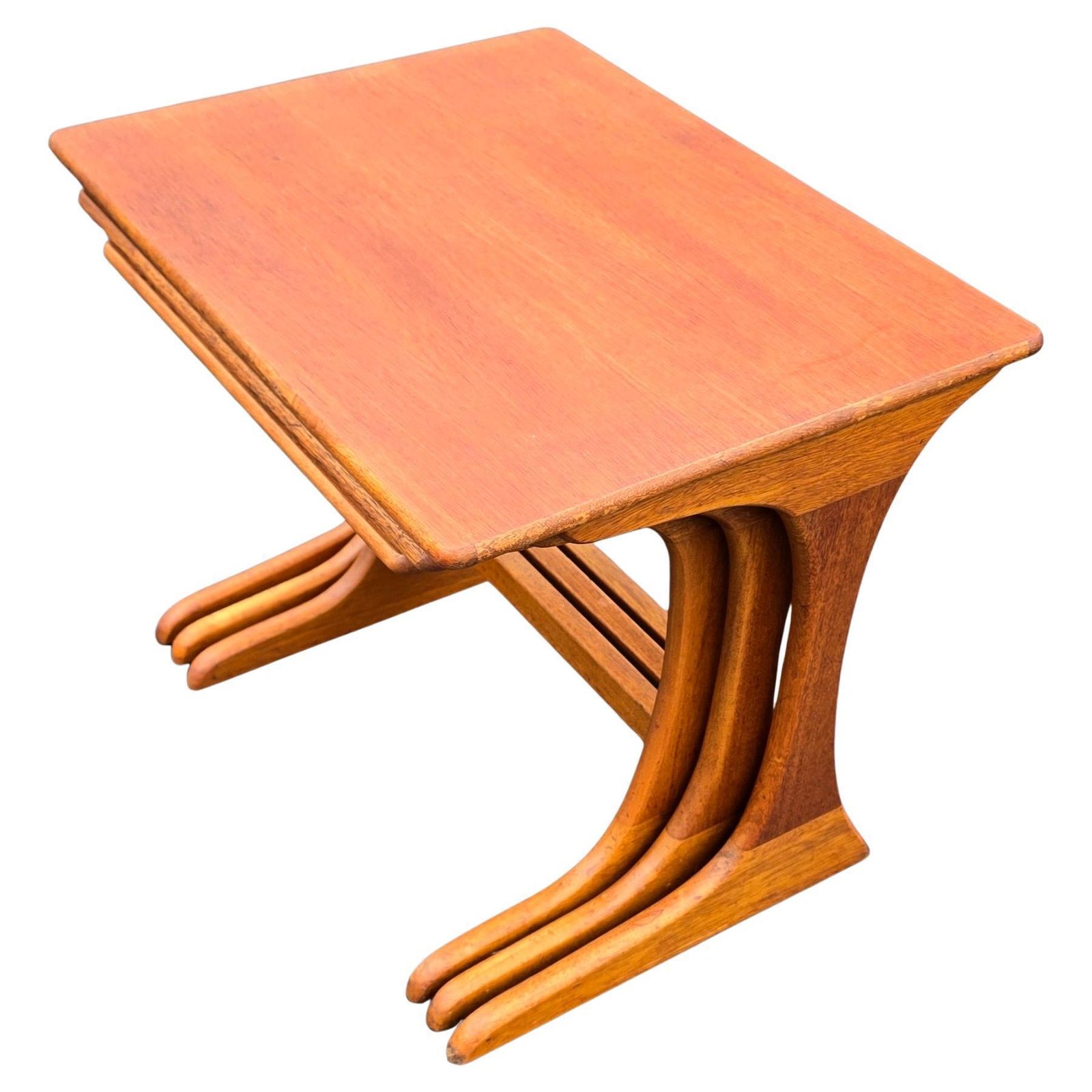 Scandinavian Teak Nesting Tables, Set Of Three, 1950s–1960s photo 2183.0
