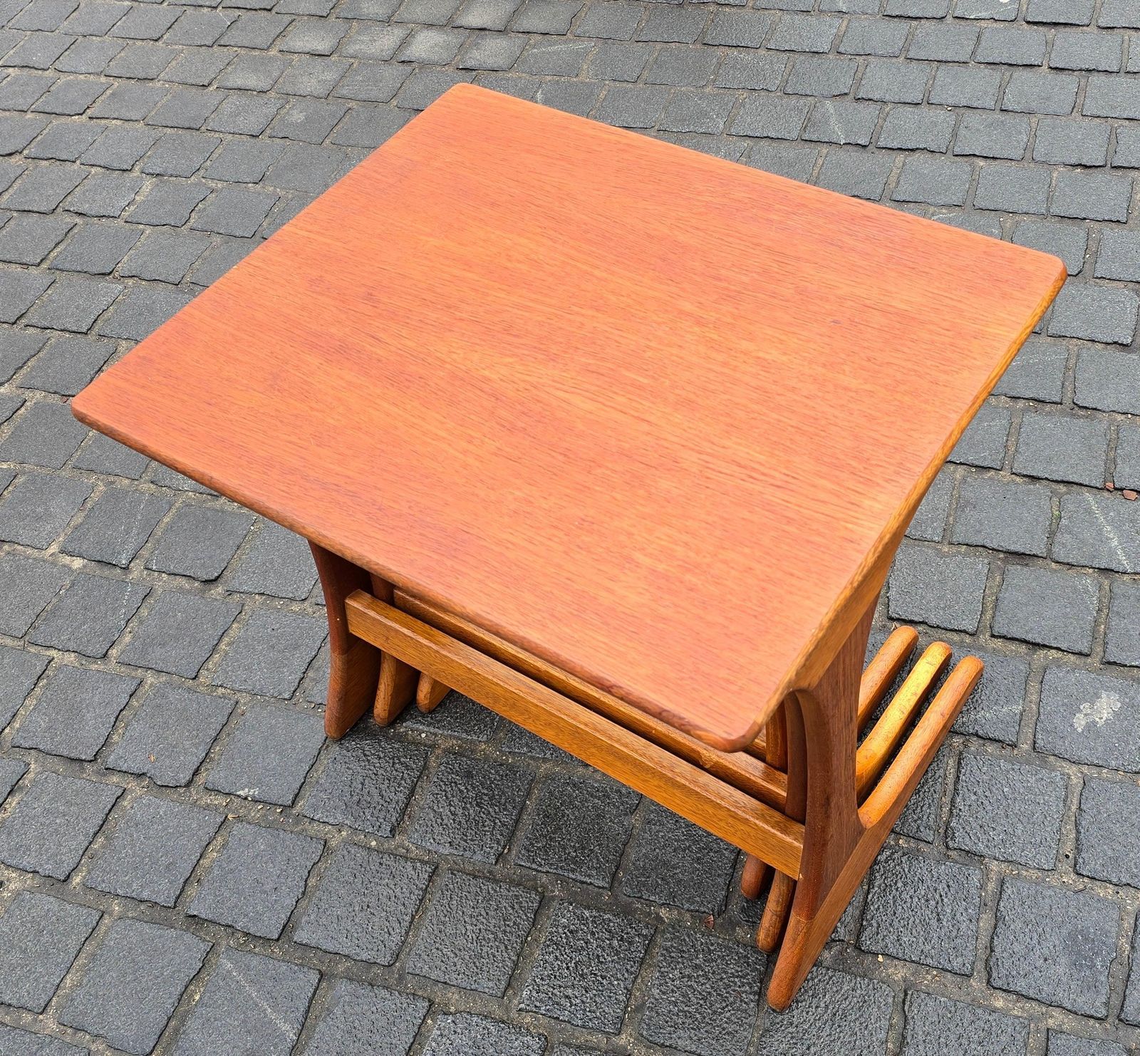 photo for sale Scandinavian Teak Nesting Tables, Set Of Three, 1950s–1960s