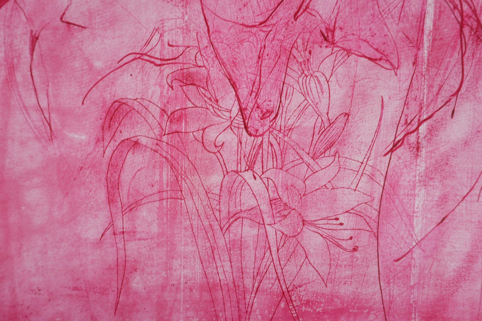 Jim Dinenancy Outside In July XVII (The Reddish One)   Original Handsigned Etching1981 photo buy