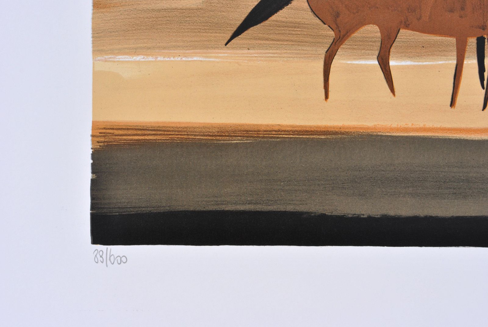 Serge Lassushorses : Riders In Autumn   Original Lithograph, Handsigned & Ltd /6001982 photo Art