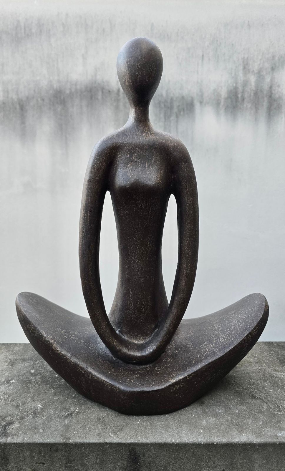 Large Meditative Abstract Ceramic Yoga Figure Sculpture, Europe, 1960s photo 1414.0