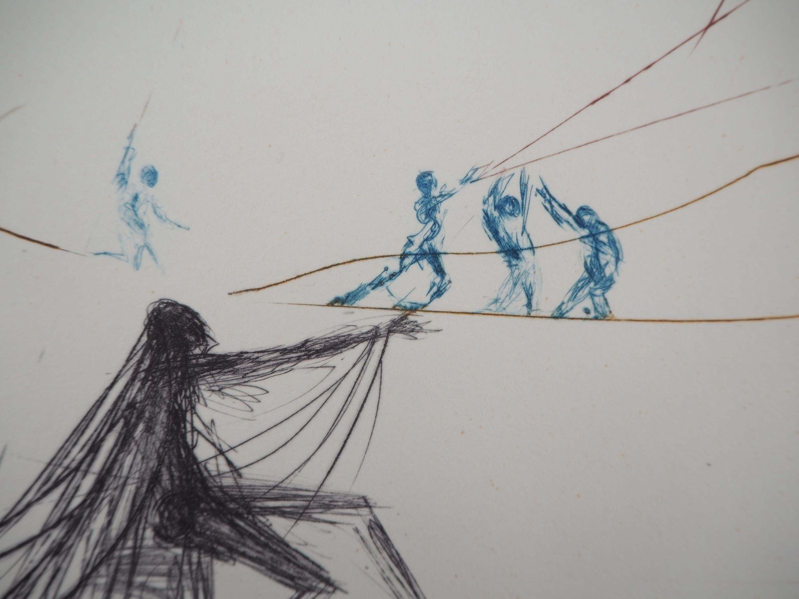 Salvador Dalí­Surrealist Boat (Vaisseau Fantome)   Original Handsigned Etching   (Field #69 7)1969 photo buy