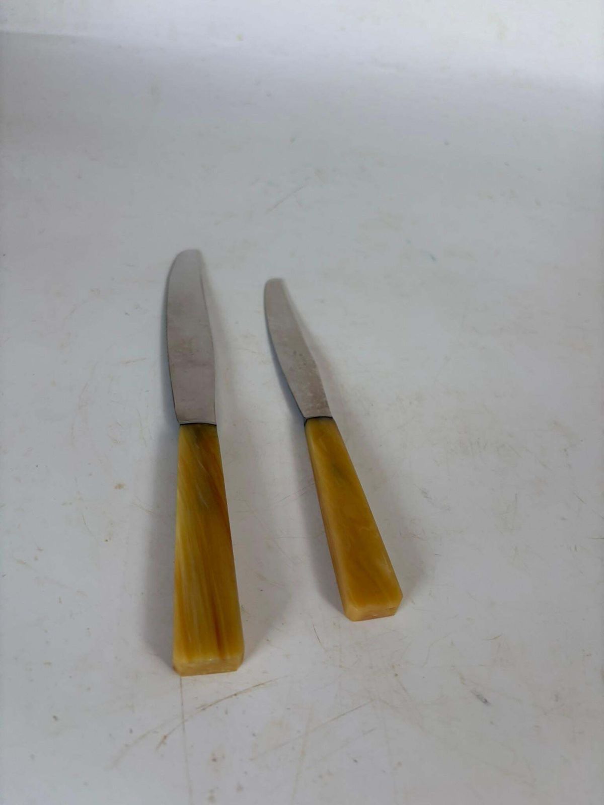 Set Of 21 Bakelite And Stainless Steel Knives, France, 1970 photo buy