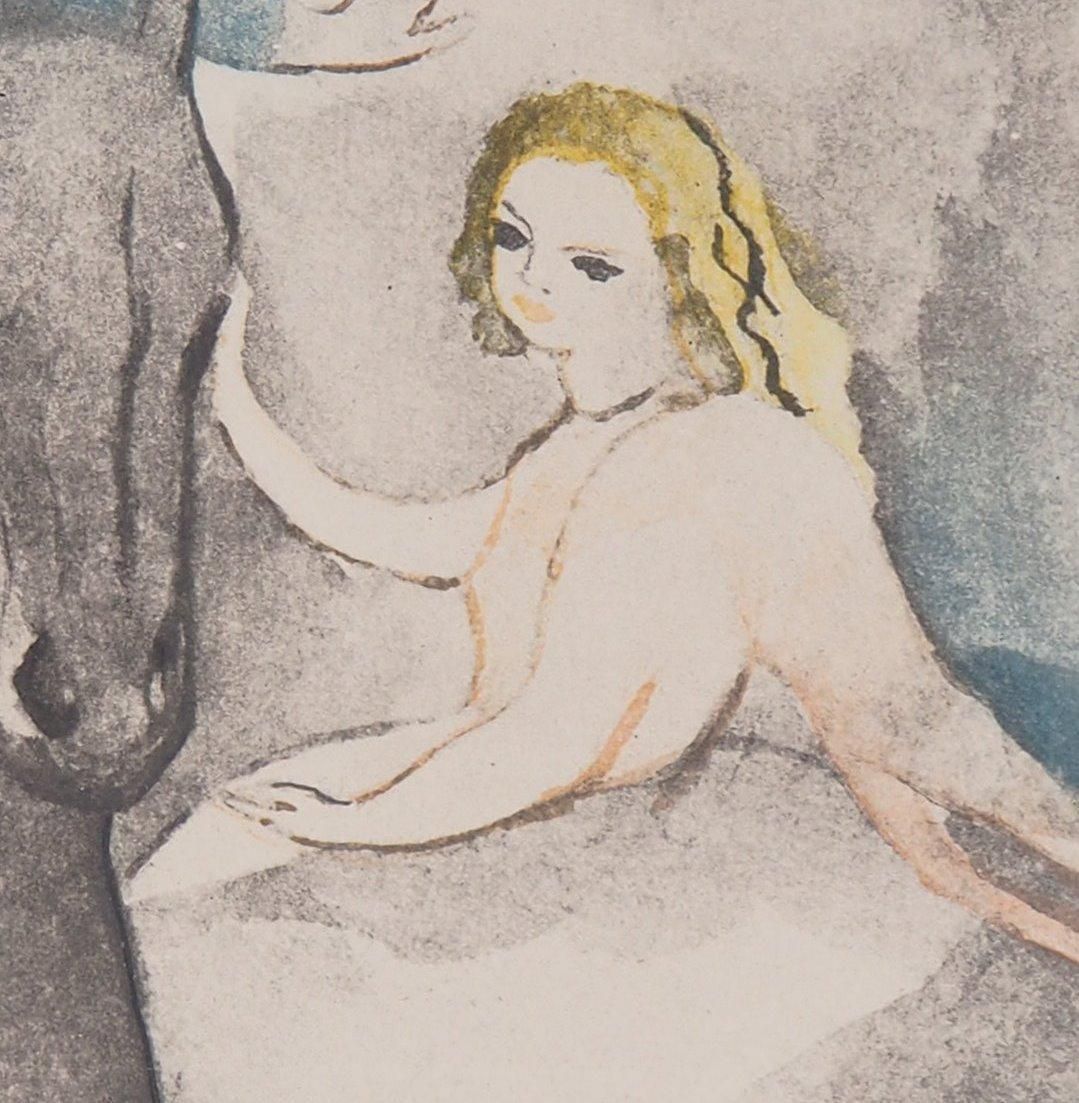 Marie Laurencinrider And Dancer   Original Etching1949 photo 265.0