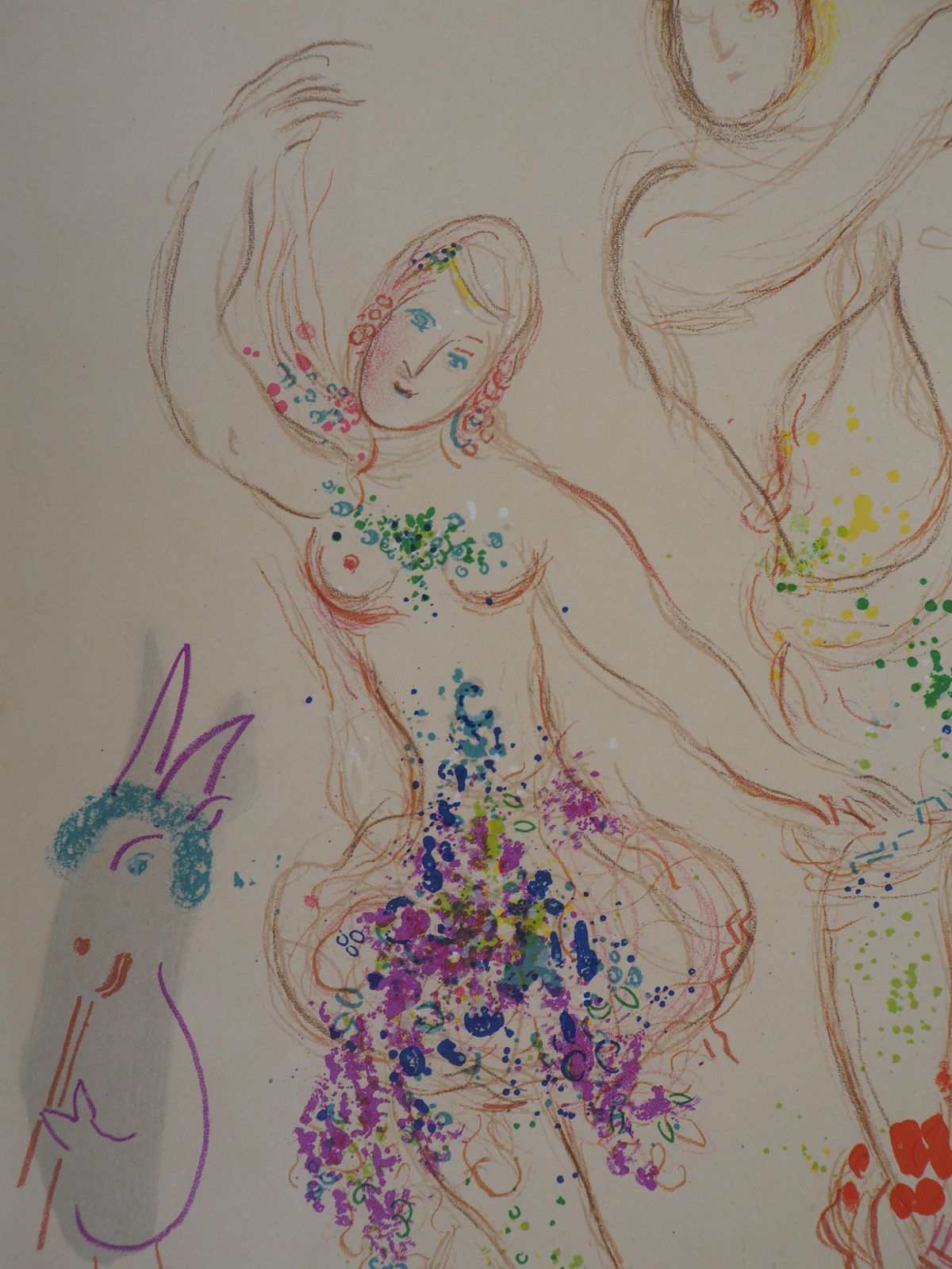 Marc Chagallthe Ballet : Ballerina And Faun   Original Lithograph   Mourlot #5811969 photo furniture